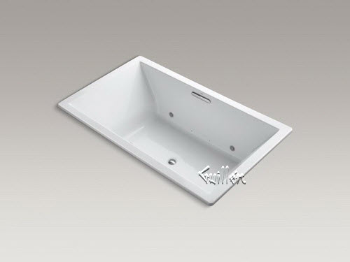 Kohler K-1174-GVBCW; Underscore (R); 72"" x 42"" drop-in VibrAcoustic (R); + BubbleMassage (TM) air bath with Bask (TM); heated surface and chromatherapy and center drain repair replacement technical part breakdown