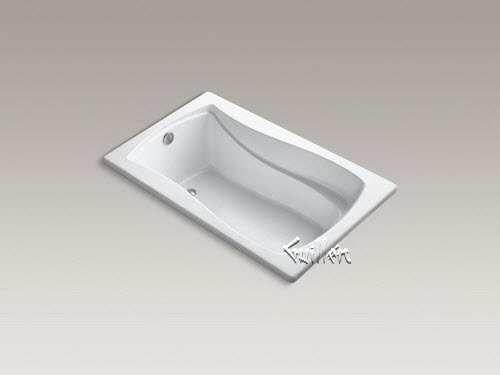 Kohler K-1239-VBW; Mariposa (R); 60"" x 36"" drop-in VibrAcoustic (R); bath with Bask (TM); heated surface and reversible drain repair replacement technical part breakdown