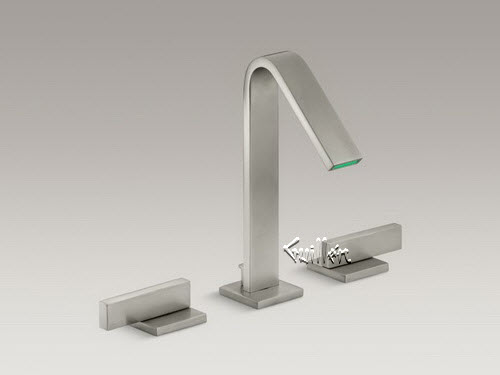 Kohler K-14661-4; Loure (R) ; widespread bathroom sink faucet with lever handles repair replacement technical part breakdown