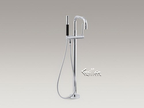 Kohler K-10129-4; Purist (R) ; floor-mount bath filler repair replacement technical part breakdown