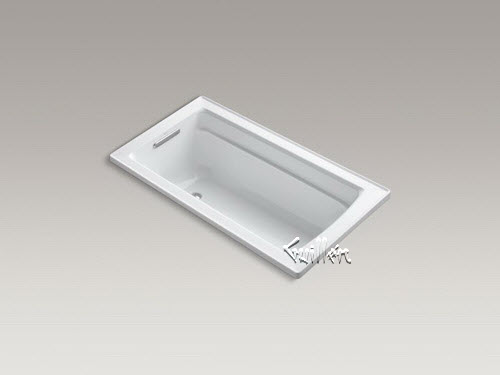 Kohler K-1122-VBW; Archer (R); 60"" x 32"" drop-in VibrAcoustic (R); bath with Bask (TM); heated surface and reversible drain repair replacement technical part breakdown