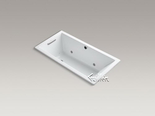 Kohler K-1167-GCW; Underscore (R); 60"" x 30"" drop-in BubbleMassage (TM) Air Bath with Bask (TM); heated surface and chromatherapy repair replacement technical part breakdown