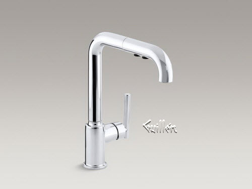 Kohler K-7505; Purist (R) ; Primary Pullout Kitchen Faucet repair replacement technical part breakdown
