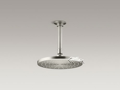 Kohler K-45201; ; ; Contemporary Round 8"""" rainhead with Katalyst (R) air-induction spray 2.0 gpm repair replacement technical part breakdown