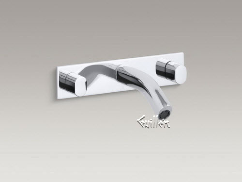 Kohler K-10087-9; Oblo (R) ; wall-mount bathroom sink faucet with oval handles repair replacement technical part breakdown