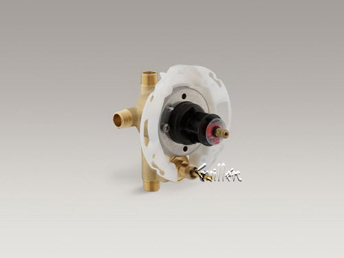 Kohler K-11748-K; Rite-Temp (R) ; Rite-Temp (R) valve with diverter repair replacement technical part breakdown