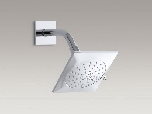Kohler K-45215; Loure (R) ; 2.0 gpm single-function showerhead with Katalyst (R) air-induction spray showerarm and flange not included repair replacement technical part breakdown