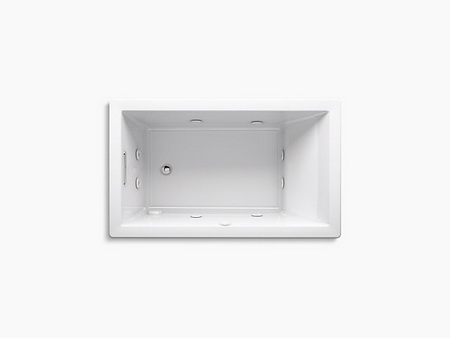 Kohler K-1849-H2; Underscore (R); 60"" x 36"" drop-in whirlpool with heater without jet trim repair replacement technical part breakdown