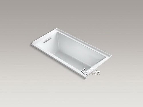 Kohler K-1167-VBLW; Underscore (R); 60"" x 30"" drop-in VibrAcoustic (R); bath with Bask (TM); heated surface integral flange and left-hand drain repair replacement technical part breakdown