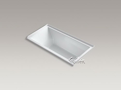 Kohler K-1121-R; Underscore (R); 60"" x 30"" alcove bath with integral tile flange and right-hand drain repair replacement technical part breakdown