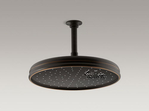 Kohler K-45202; ; ; Traditional Round 8" rainhead with Katalyst (R) air-induction spray 2.0 gpm repair replacement technical part breakdown