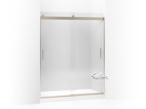 Kohler K-706212-L; Levity (R); front sliding glass panel and assembly kit for shower door K-706012 repair replacement technical part breakdown