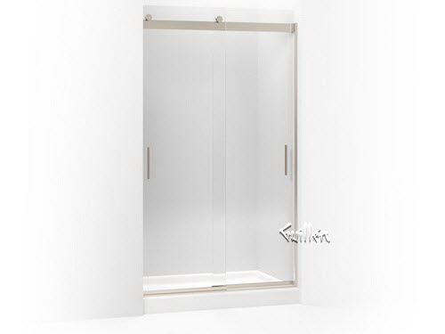 Kohler K-706211-L; Levity (R); front sliding glass panel and assembly kit for shower door K-706011 repair replacement technical part breakdown