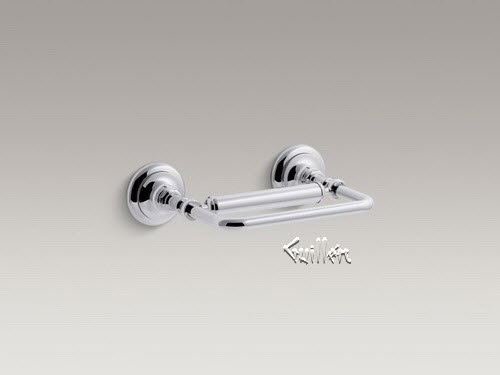Kohler K-72573-CP; Artifacts (R); pivoting toilet tissue holder; in Polished Chrome
