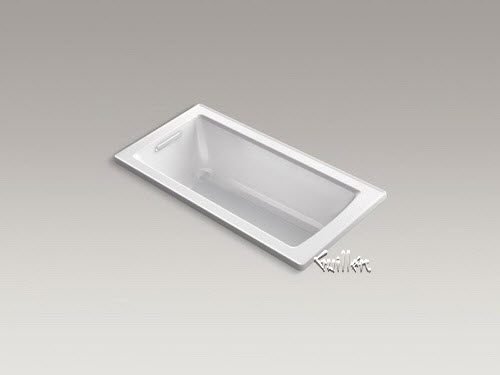 Kohler K-1946-W1; Archer (R); 60"" x 30"" drop-in bath with Bask (TM); heated surface and reversible drain repair replacement technical part breakdown