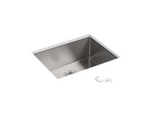 Kohler K-5286; Strive (TM); 24"" x 18-1/4"" x 9-5/16"" under-mount single bowl kitchen sink with basin rack repair replacement technical part breakdown