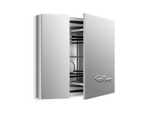 Kohler K-99009; Verdera (TM); 34"" x 30"" slow-close medicine cabinet with magnifying mirror repair replacement technical part breakdown