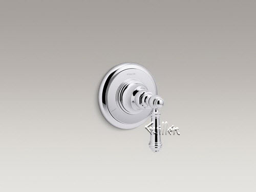 Kohler K-T72770-4-CP; Artifacts (R); transfer valve trim with lever handle; in Polished Chrome