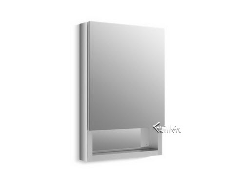 Kohler K-99005-L; Verdera (TM); 20"" x 30"" quick-storage medicine cabinet with magnifying mirror left hinge repair replacement technical part breakdown