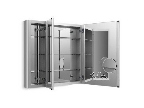 Kohler K-99011; Verdera (TM); 40"" x 30"" slow-close medicine cabinet with magnifying mirror repair replacement technical part breakdown