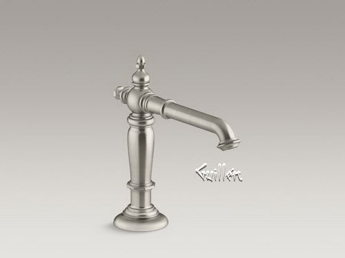 Kohler K-72760-BN; Artifacts (R); bathroom sink spout with Column design; in Vibrant Brushed Nickel