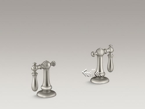 Kohler K-T98071-9M-BN; Artifacts (R); deck-mount bath swing lever handle trim; in Vibrant Brushed Nickel; Discontinued Product