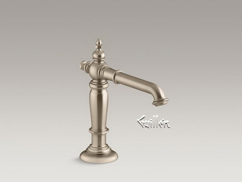 Kohler K-72760-BV; Artifacts (R); bathroom sink spout with Column design; in Vibrant Brushed Bronze