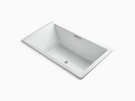 Kohler K-1174-GW; Underscore (R); 72"" x 42"" drop-in BubbleMassage (TM) Air Bath with Bask (TM); heated surface and center drain repair replacement technical part breakdown