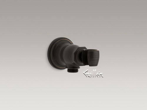 Kohler K-72797; Artifacts (R) ; wall-mount handshower holder and supply elbow repair replacement technical part breakdown