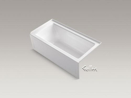 Kohler K-1947-GRA; Archer (R); 60"" x 30"" alcove BubbleMassage (TM) Air Bath with integral apron and right-hand drain repair replacement technical part breakdown