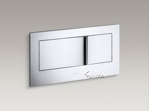 Kohler K-6298-CP; ; Flush actuator plate for 2"x6" in-wall tank and carrier system; in Polished Chrome