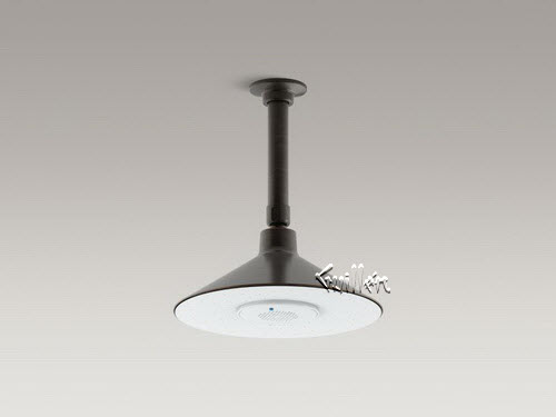 Kohler K-99105-2BZ; Moxie (R); 2.5 gpm rainhead with wireless speaker; in Oil-Rubbed Bronze; Discontinued Product