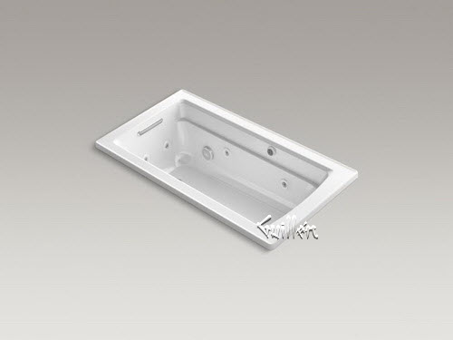 Kohler K-1122-XHG; Archer (R); 60"" x 32"" drop-in whirlpool + BubbleMassage (TM) air bath repair replacement technical part breakdown