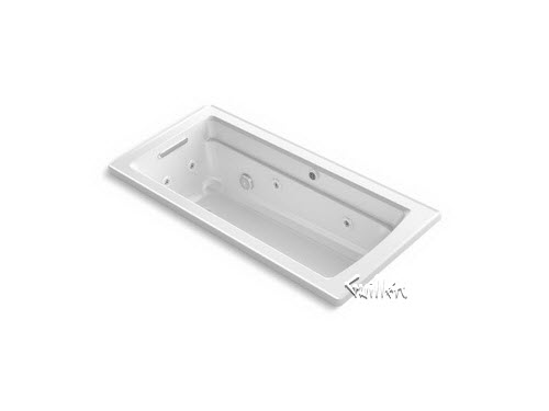 Kohler K-1949-XHG; Archer (R); 66"" x 32"" drop-in whirlpool + BubbleMassage (TM) air bath repair replacement technical part breakdown