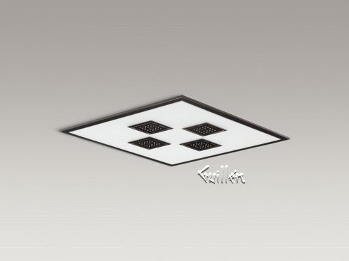 Kohler K-98741-K1; Watertile; WaterTile Ambient Rain (R); overhead rain shower for DTV+ (TM) repair replacement technical part breakdown