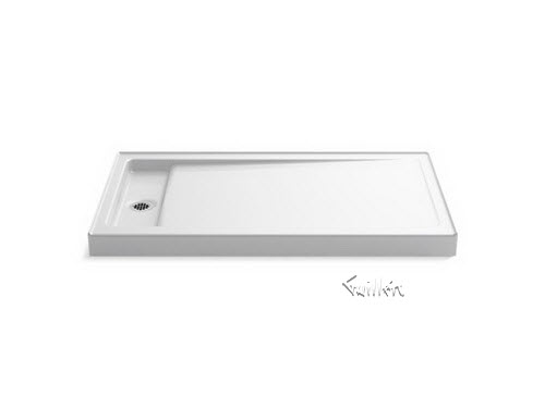 Kohler K-9177; Bellwether (R); 60"" x 34"" single-threshold shower base with left center drain repair replacement technical part breakdown