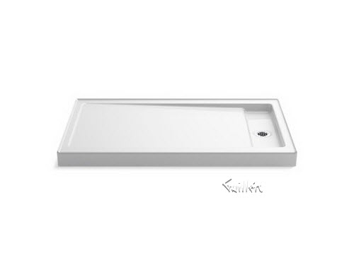 Kohler K-9178; Bellwether (R); 60"" x 34"" single-threshold shower base with right center drain repair replacement technical part breakdown