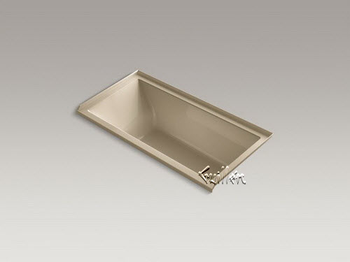 Kohler K-1121-RW; Underscore (R); 60"" x 30"" alcove bath with Bask (TM); heated surface integral flange and right-hand drain repair replacement technical part breakdown