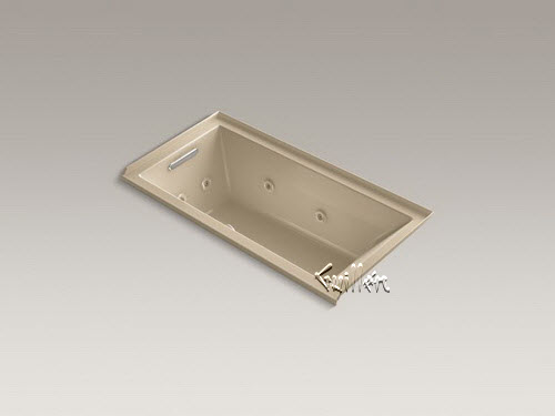 Kohler K-1167-LH2; Underscore (R); 60"" x 30"" alcove bath with integral tile flange and left-hand drain repair replacement technical part breakdown