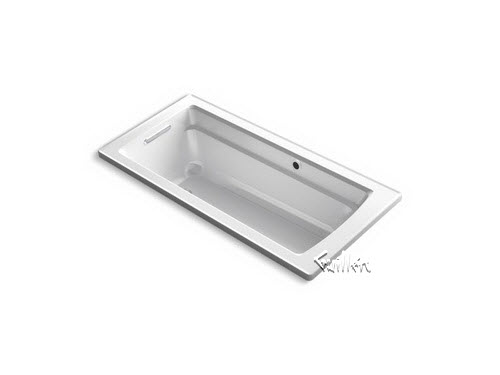 Kohler K-1948-W1; Archer (R); 66"" x 32"" drop-in bath with Bask (TM); heated surface and reversible drain repair replacement technical part breakdown