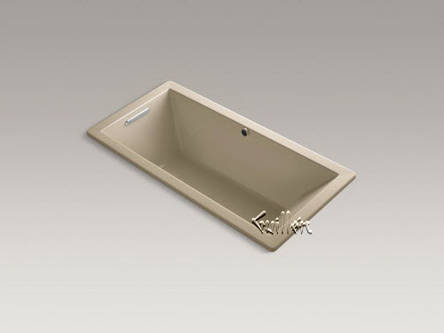 Kohler K-1821-W1; Underscore (R); 66"" x 32"" drop-in bath with Bask (TM); heated surface and end drain repair replacement technical part breakdown
