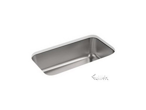 Kohler K-5290; Undertone (R); 31-1/4"" x 17-7/8"" x 9-5/16"" large under-mount single-bowl kitchen sink repair replacement technical part breakdown