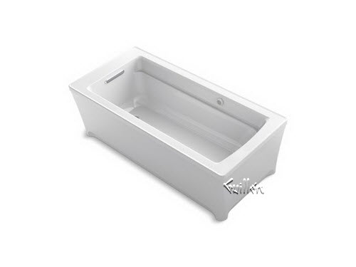 Kohler K-2594-W1; Archer (R); 68"" x 32"" freestanding bath with Bask (TM); heated surface repair replacement technical part breakdown