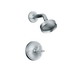 Kohler K-T14422-3 Purist(R) Rite-Temp(R) pressure-balancing shower faucet trim with cross handle valve not included