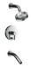 Kohler K-T948-4 Stillness(R) Rite-Temp(R) pressure-balancing bath and shower faucet trim with lever handle valve not included