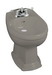 Kohler K-4896 Portrait(R) bidet plumbed for horizontal spray bidet faucet