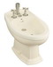 Kohler K-4897 Portrait(R) bidet plumbed for vertical spray bidet faucet
