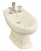 Kohler K-4897 Portrait(R) bidet plumbed for vertical spray bidet faucet