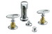 Kohler K-142-9B Antique(TM) bidet faucet with handles requires ceramic handle insets and skirts