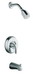 Kohler K-T15601-4S Coralais(R) bath and shower mixing valve faucet trim with lever handle and slip-fit spout valve not included